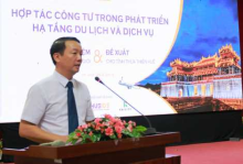 Phó Chủ tịch UBND tỉnh Phan Thiên Định phát biểu khai mạc Hội thảo