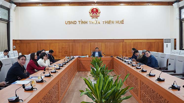 Tại điểm cầu trực tuyến tỉnh Thừa Thiên Huế