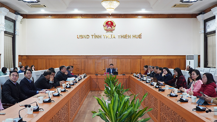 Tại điểm cầu trực tuyến tỉnh Thừa Thiên Huế