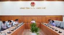 Tại điểm cầu trực tuyến tỉnh Thừa Thiên Huế