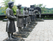 9.	Stone statutes at Khai Dinh tomb