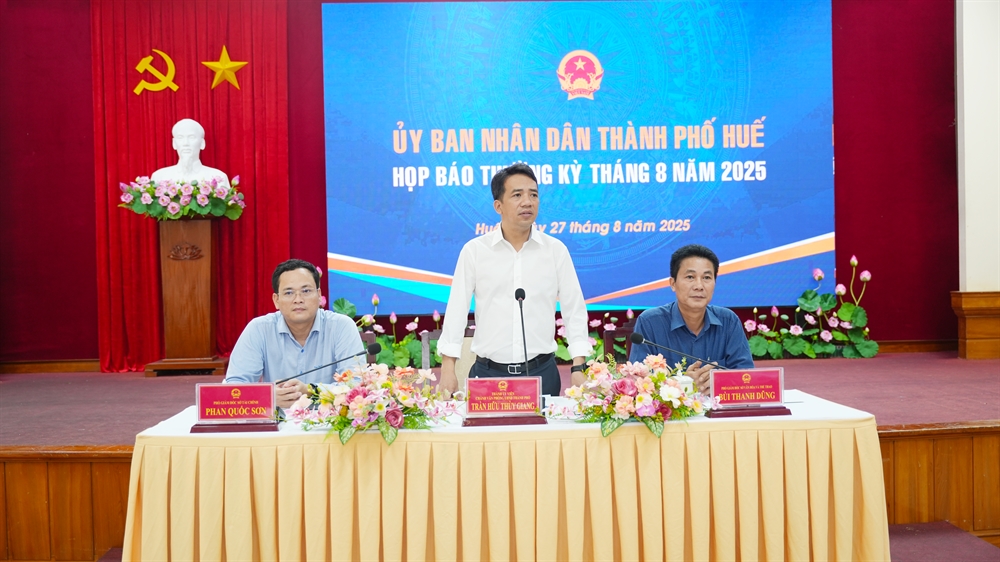 UBND thành phố họp báo thường kỳ tháng 8 năm 2025 