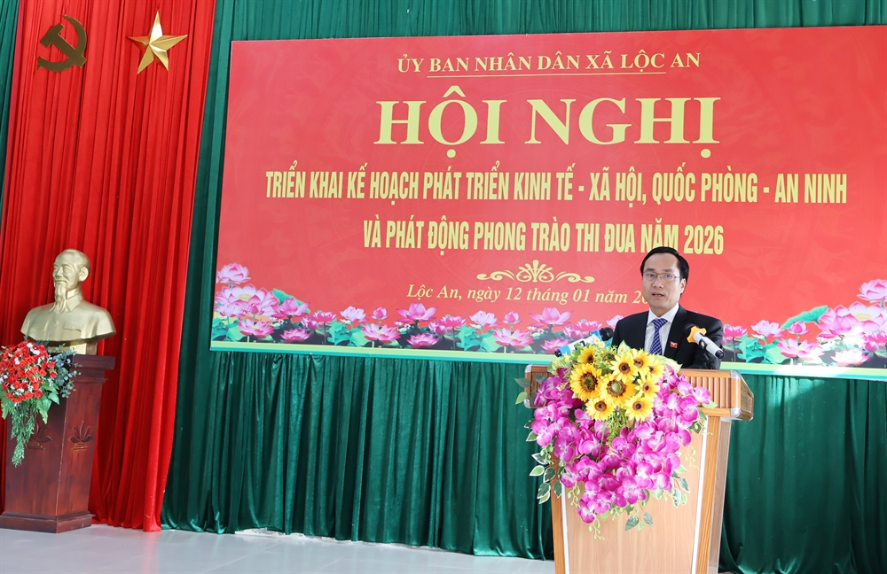 X&atilde; Lộc An triển khai kế hoạch ph&aacute;t triển kinh tế - x&atilde; hội năm 2026