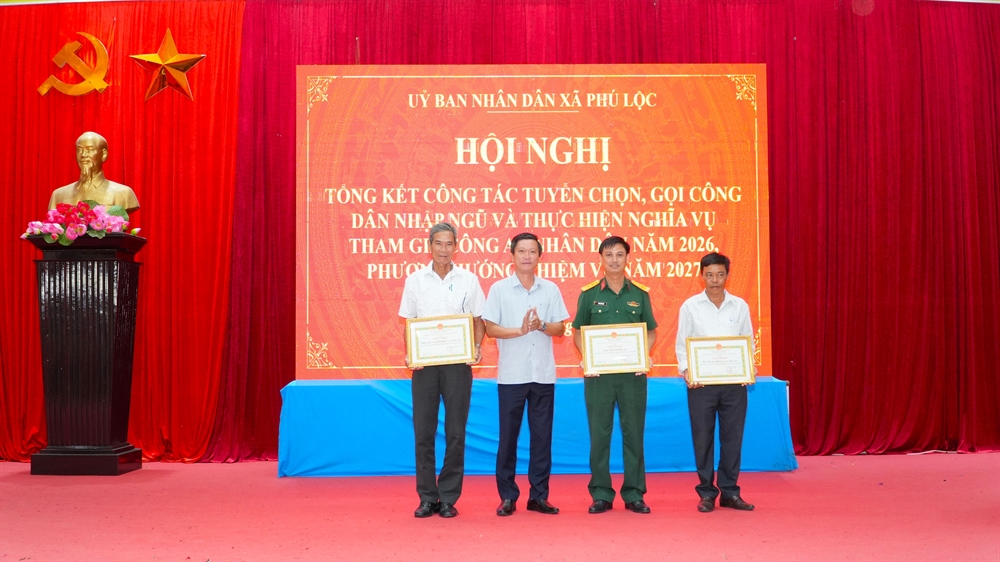 Ph&uacute; Lộc tổng kết c&ocirc;ng t&aacute;c tuyển chọn, gọi c&ocirc;ng d&acirc;n nhập ngũ năm 2026