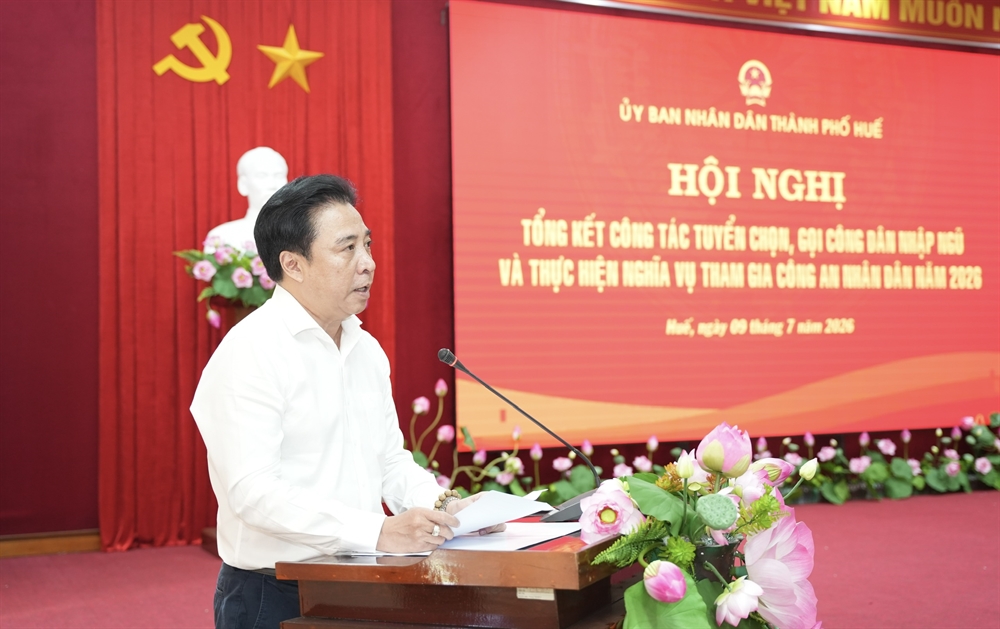 Th&agrave;nh phố Huế tổng kết c&ocirc;ng t&aacute;c tuyển qu&acirc;n năm 2026